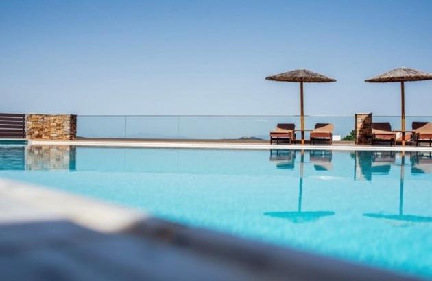 Evia Hotel & Suites Marmari  Bagian luar foto