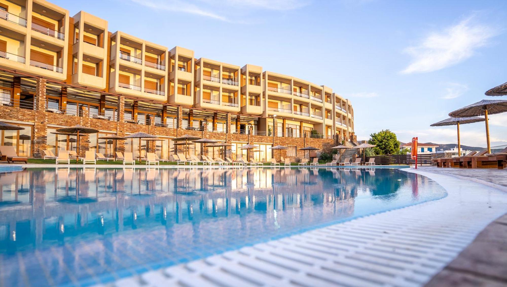 Evia Hotel & Suites Marmari  Bagian luar foto