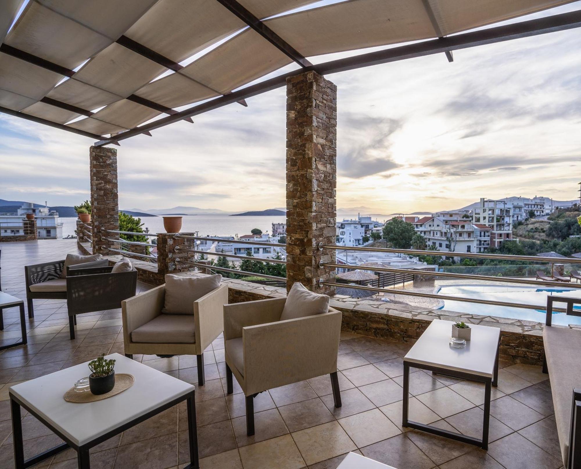 Evia Hotel & Suites Marmari  Bagian luar foto
