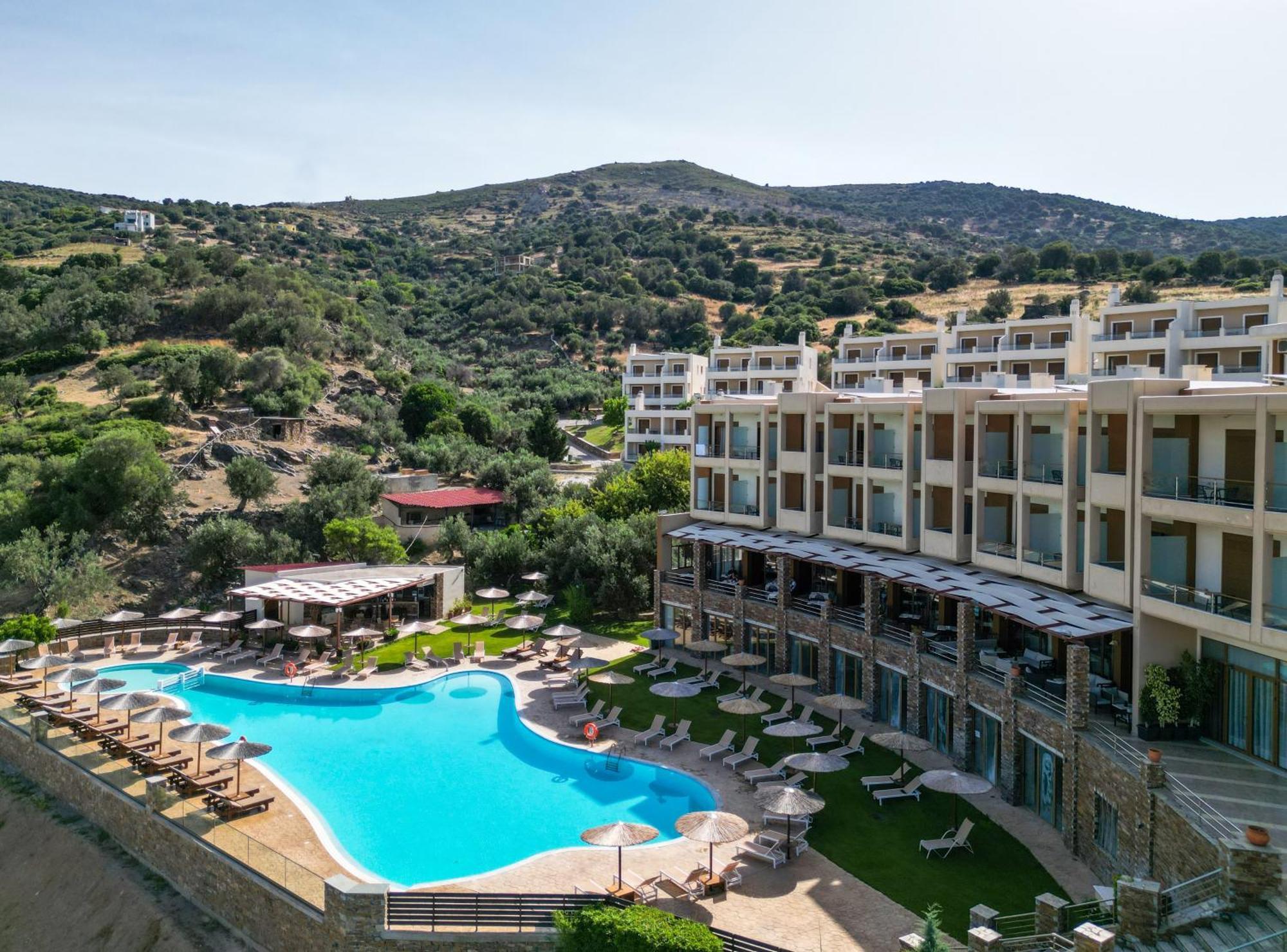 Evia Hotel & Suites Marmari  Bagian luar foto