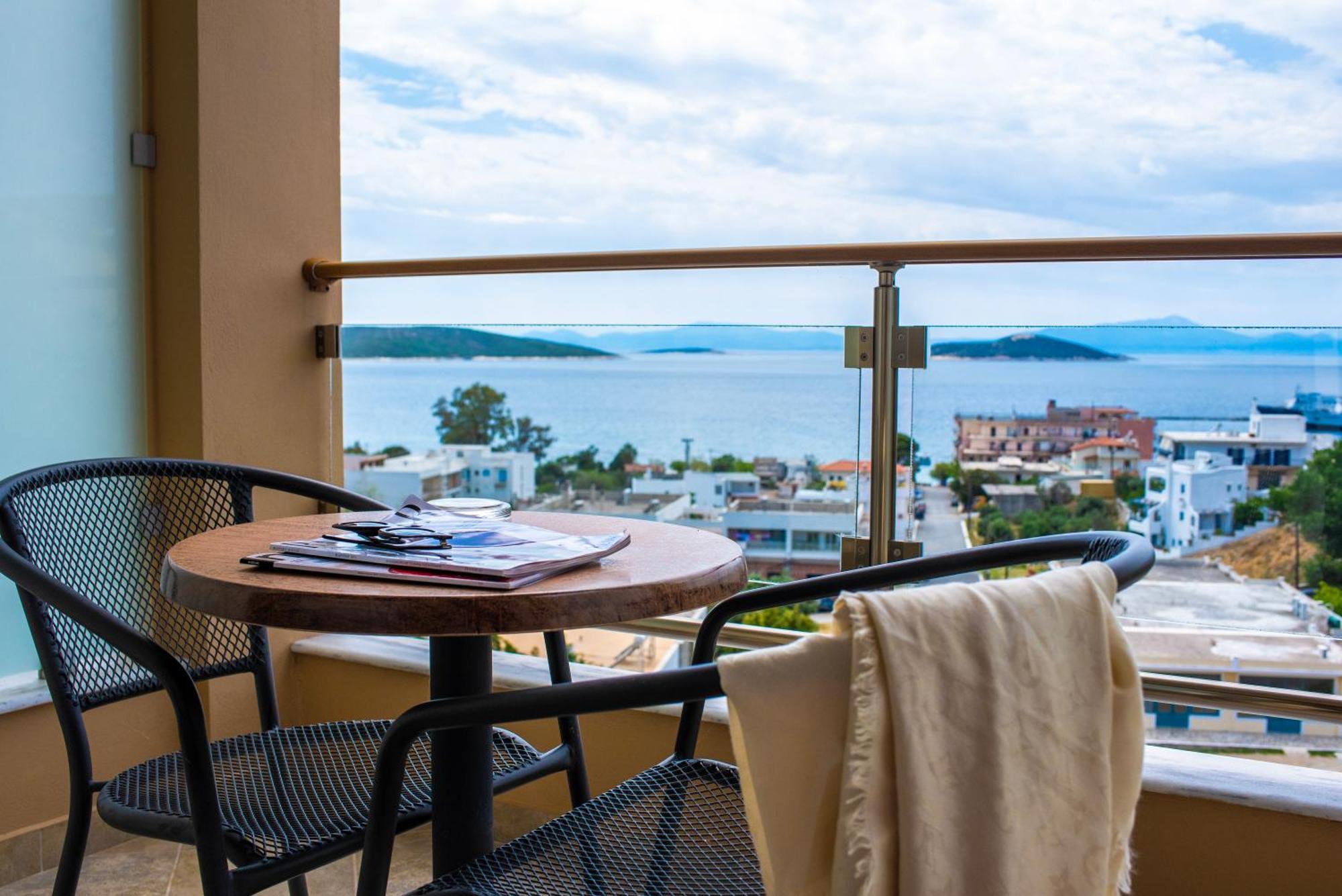 Evia Hotel & Suites Marmari  Bagian luar foto